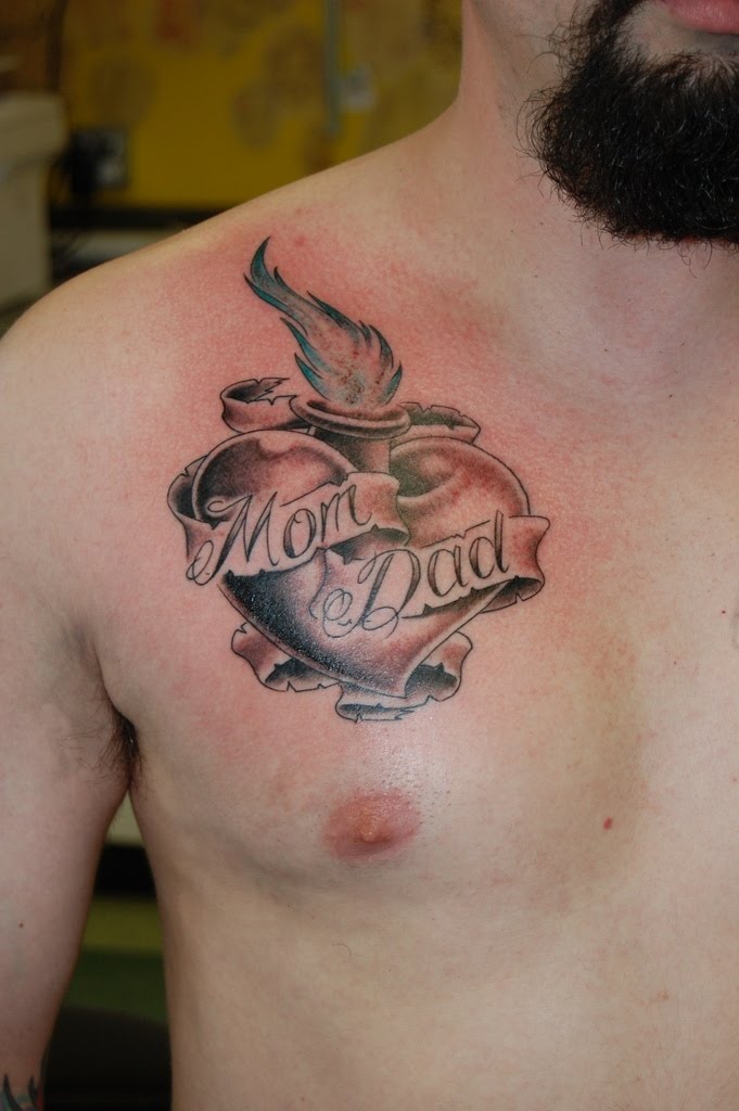 heart tattoos for men