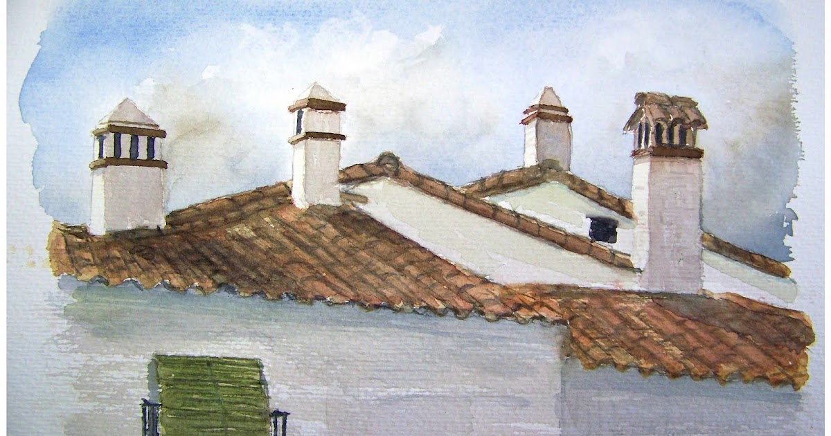 Mis acuarelas: Chimeneas