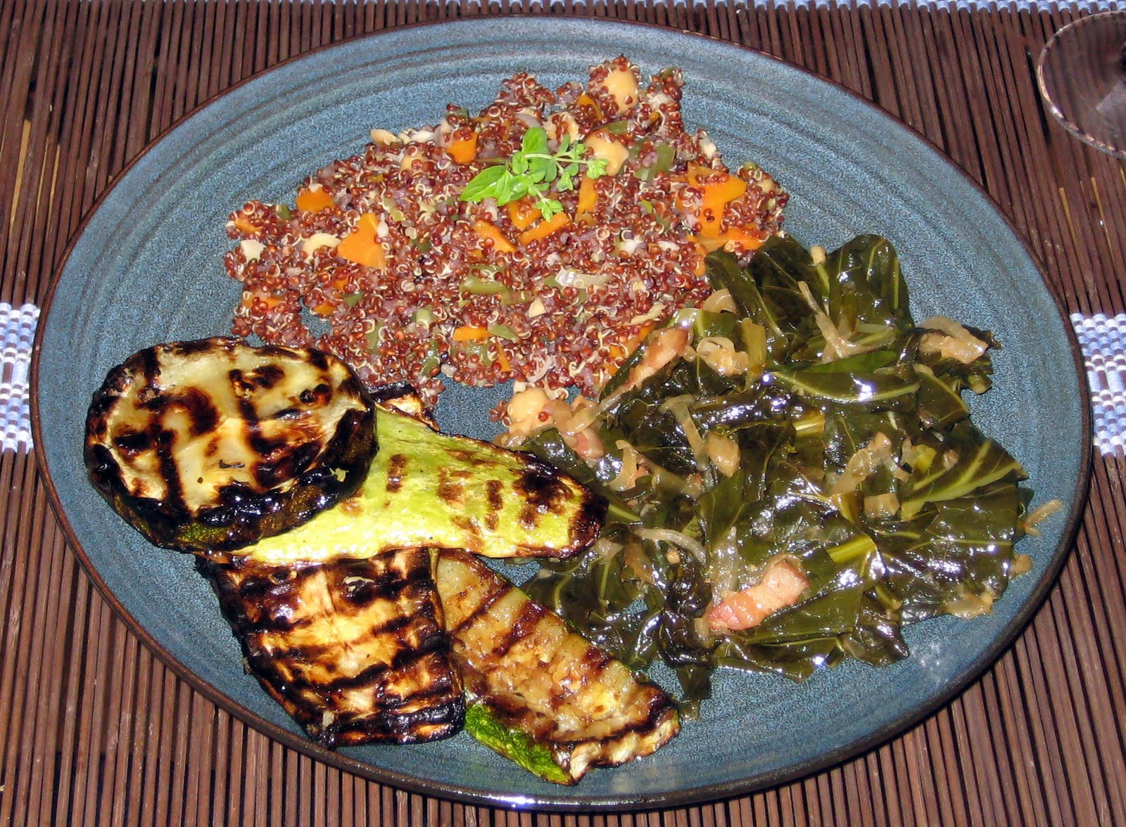 Cook Food. Mostly Plants. Collard Greens with Applewood Smoked Bacon