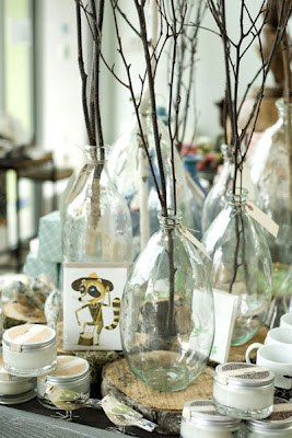 More Budget Centerpiece Ideas: Branches and Paper Flowers