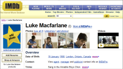 IMDb - Luke Macfarlane