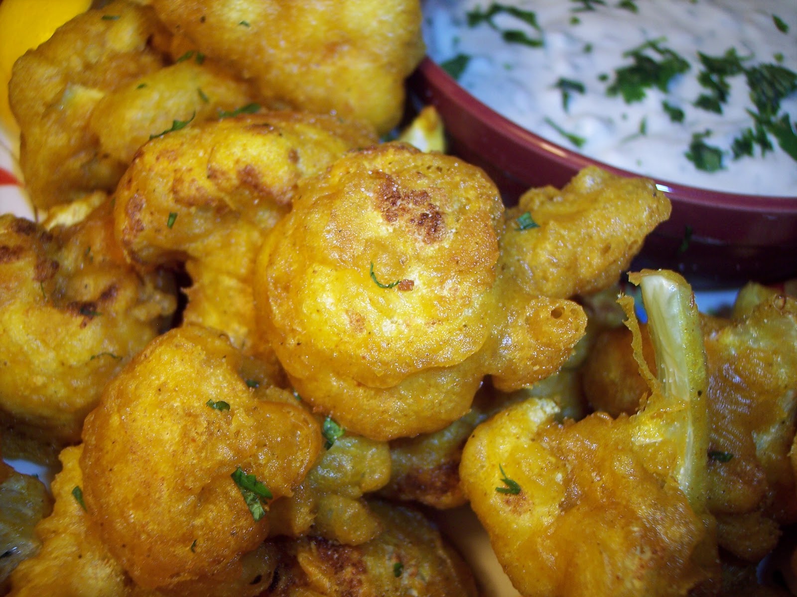 Savory Moments Beer battered curry cauliflower