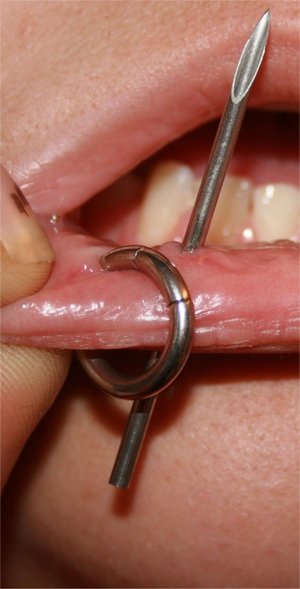 lip piercing by NeaSchletenram lip piercing by NeaSchletenram