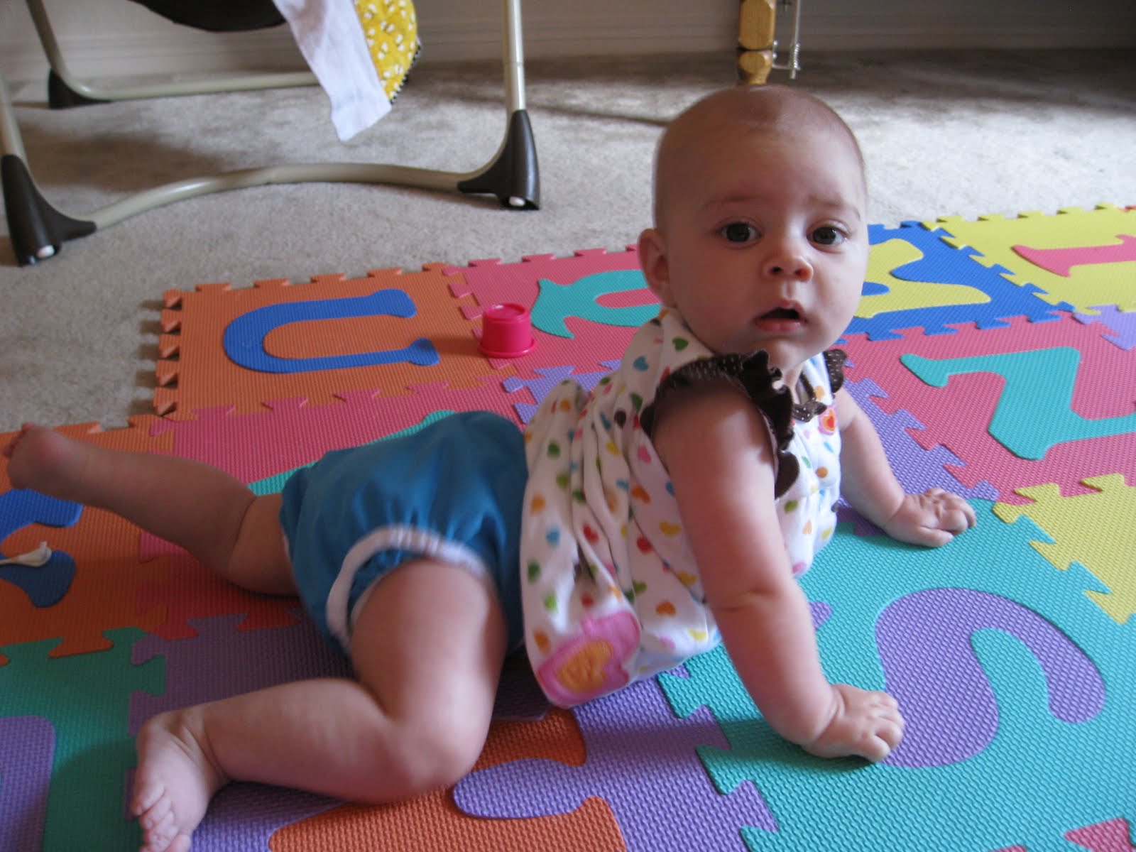 Fowlington Buzz Putting a Cloth Diaper on a Baby