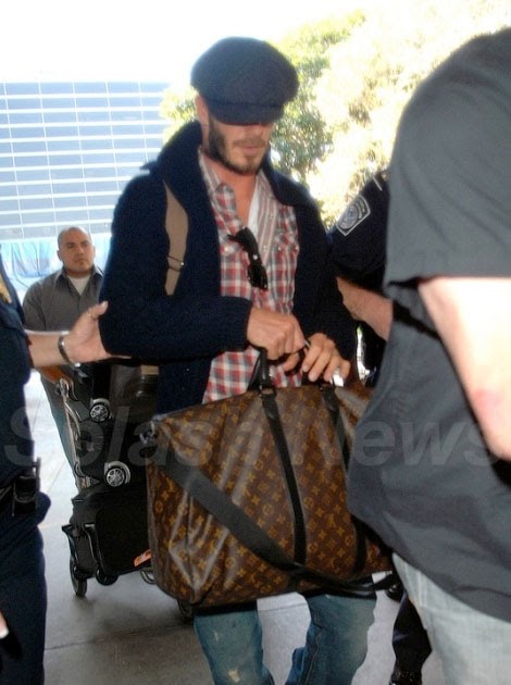 david beckham louis vuitton keepall