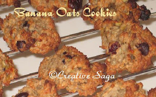 banana oats cookie
