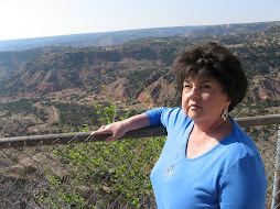 MaMa on rim of Palo Duro Canyon near Amarillo, Texas