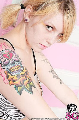 Beautiful woman Tattoo design