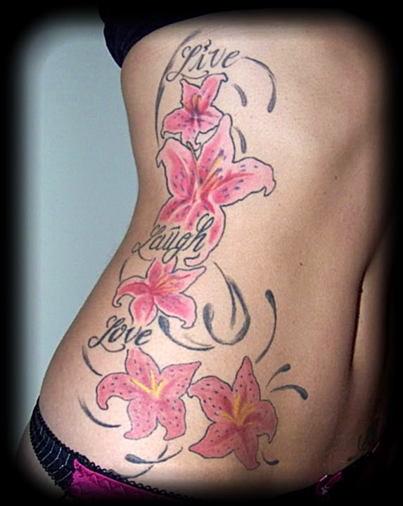 flower tattoos for girls on side flower tattoos for girls on side