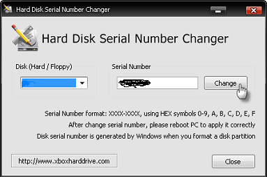 Change Your Hard Disk Volume Serial Number