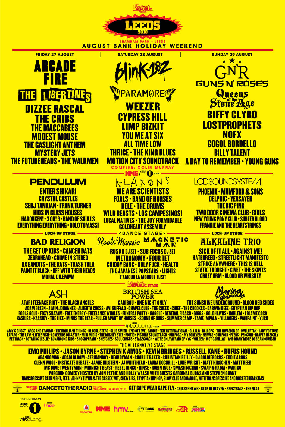 Alter The Press! Live Review Leeds Festival 2010 August 27th 29th