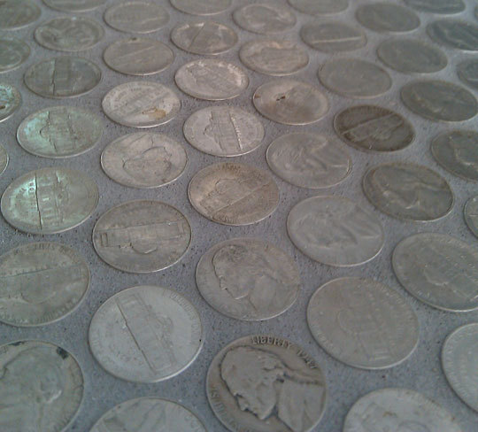 Penny Tile Kitchen Countertops Penny Tile Kitchen Countertops
