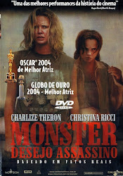 Capa do Filme Monster Desejo Assassino (Dual Audio) Baixar Filme Monster Desejo Assassino (Dual Audio) Gratis oscar m drama christina ricci charlize theron 2003
