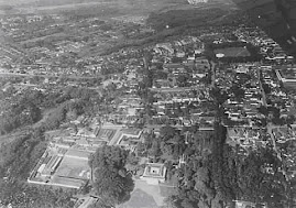 Foto Udara Alun-Alun dan sekitarnya Tahun 1940