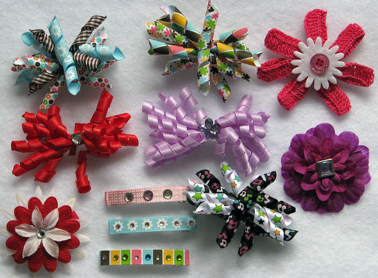 Scraps of My Life A Plethora of Homemade Hair Pretties!