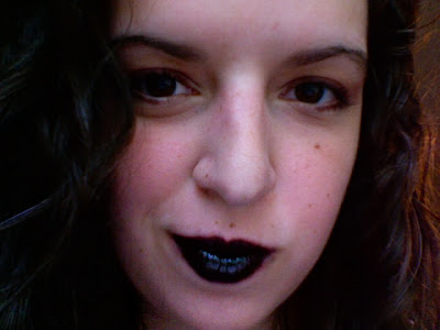 Black lipstick how to