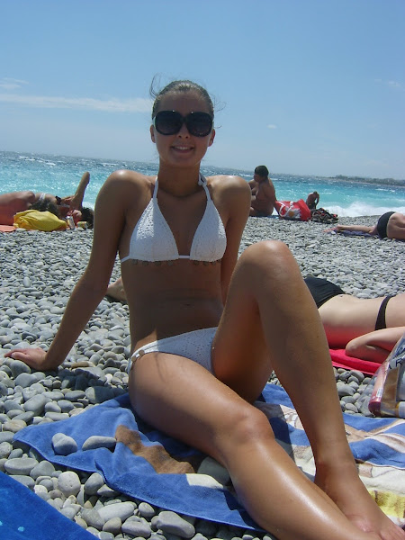 Nizzában a strandon :D