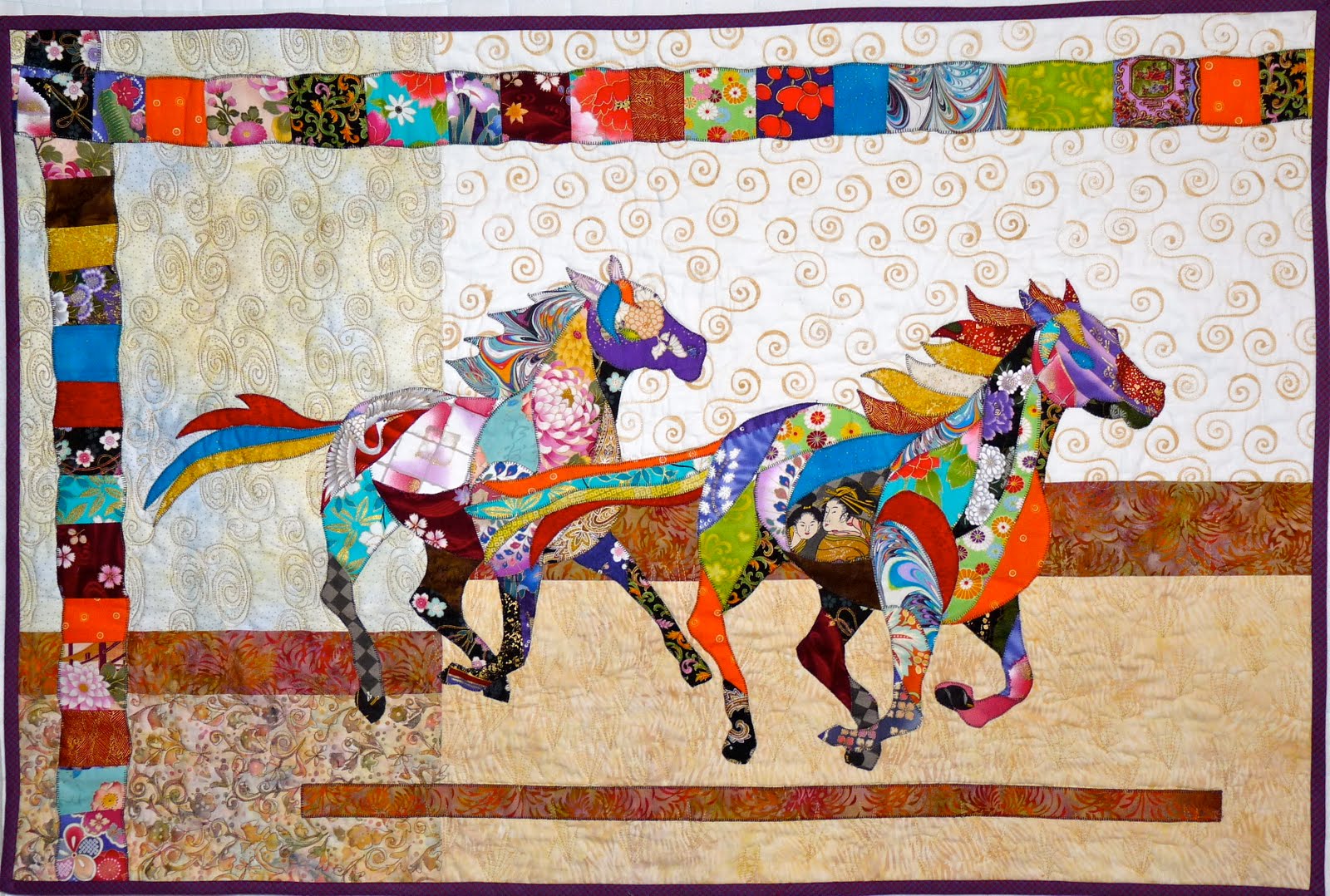 Northeast Quilting Friends Quilt Guild More horse quilts get finished