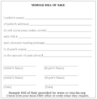 No Title Bill Of Sale