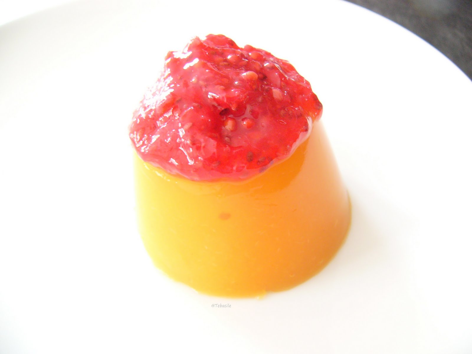 Tebasiles Kitchen Kuzu Peach Pudding or Fruit Glaze