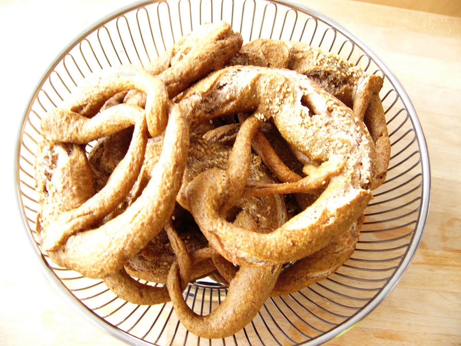 Tebasiles Kitchen Whole Grain Spelt Pretzels