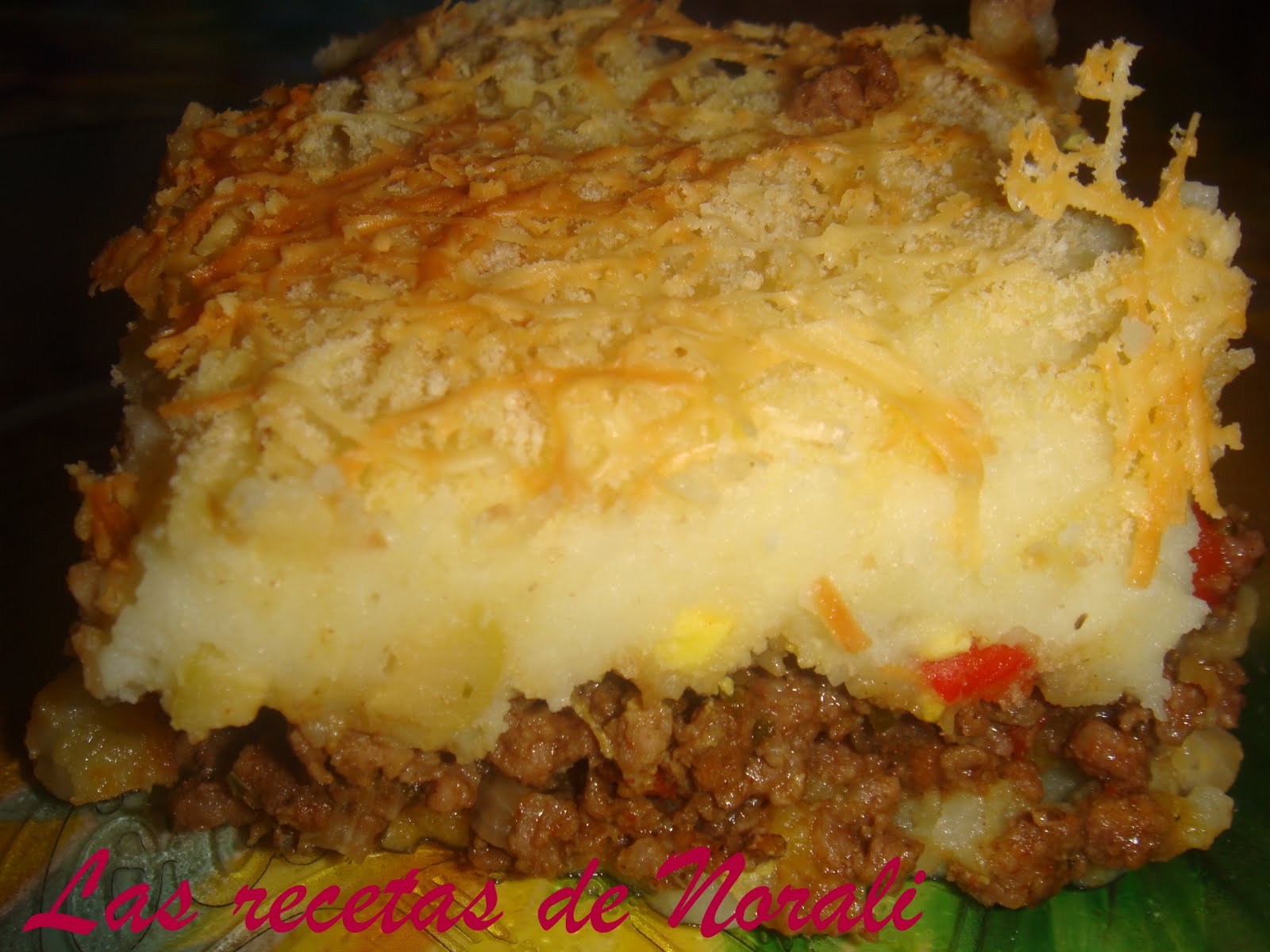 Receta de Pastel de Papa y Carne Las recetas de Noralí