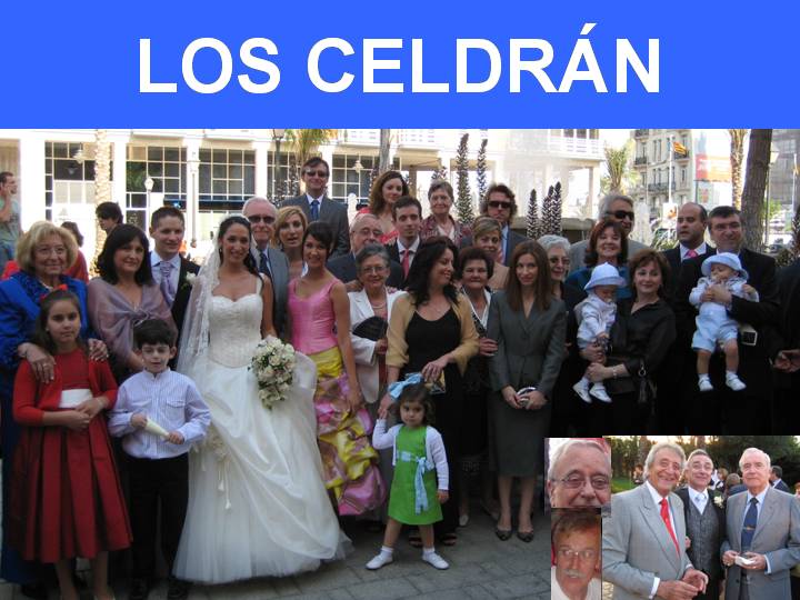 LA FAMILIA CELDRAN EN LA BODA DE ANA MARI Y DANI