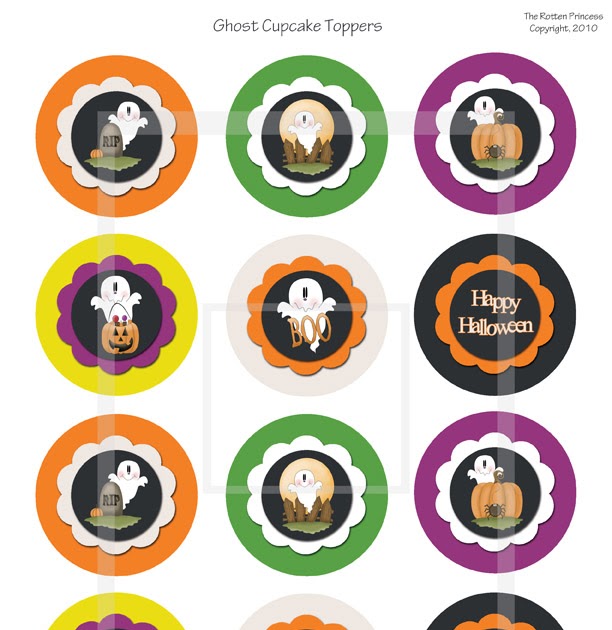 Chanin's Corner Halloween Cupcake Toppers!