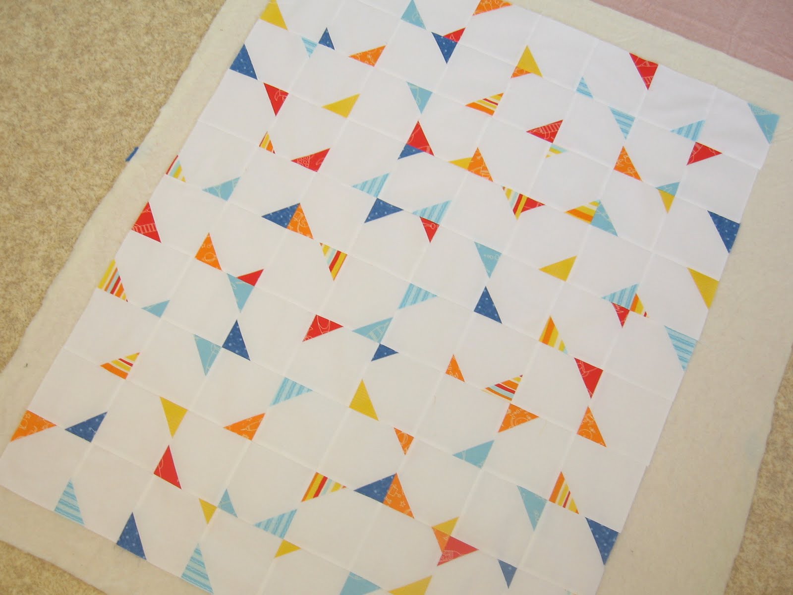 Frozen Knickers how to sandwich your quilt layers