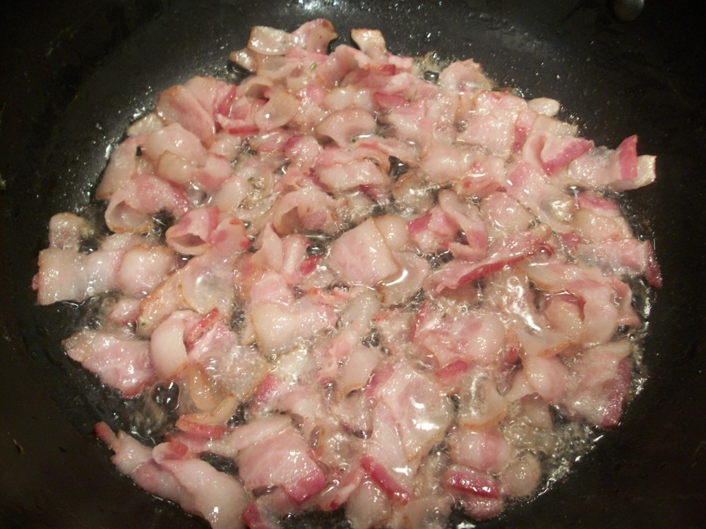 Cook with Sara Pasta with Asparagus and Bacon