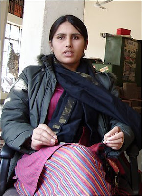 Sabra Ahmadzai, a 20-year old Afghan woman, finished high school and came to India in November to look for her Indian army husband who deceived, married and abandoned her. (Rama Lakshmi - The Washington Post)