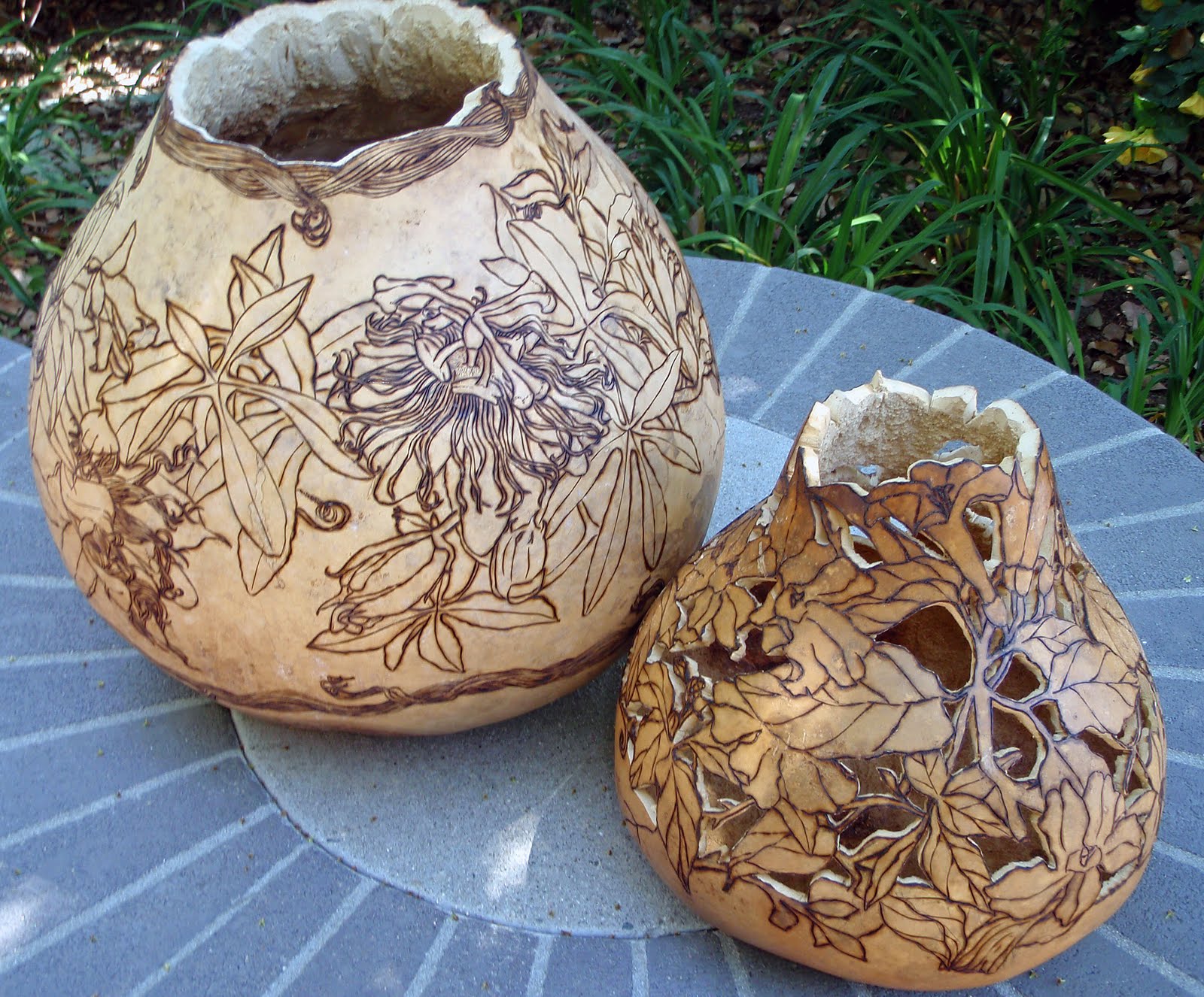 Woodburning on Pinterest Gourds, Pyrography and Gourd Art