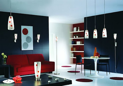 Red-Sofa-in-Modern-minimalist-living-room