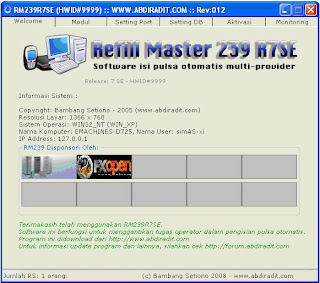 Software rm239 pakai h2h jabber login