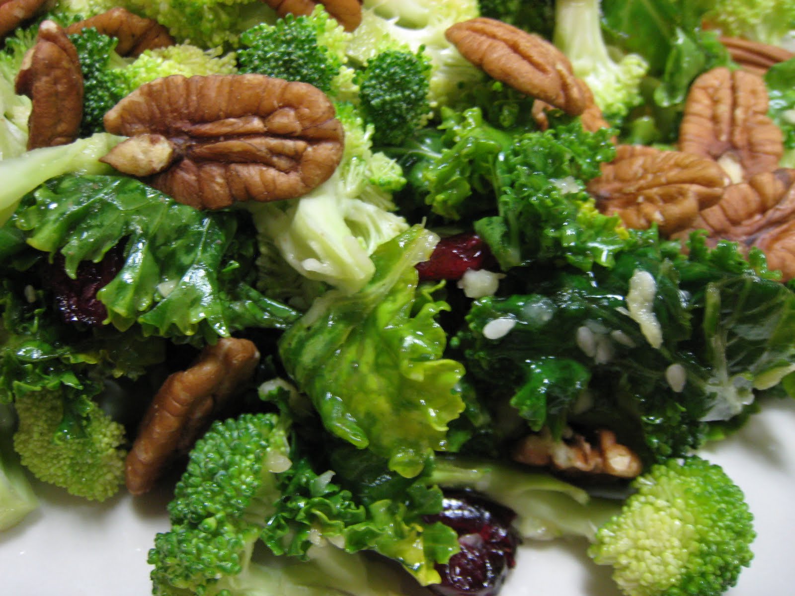 Easy, cheap, and healthy too Broccoli Kale Salad with Ginger Sesame