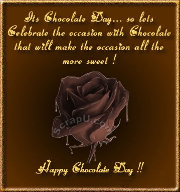 chocolate day quotes. “Happy chocolate day”