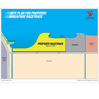 Changi Motorsports Site Map. Copyright of Singapore Sports Council