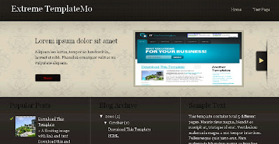 Extreme - Portfolio Magazine Blogger Template