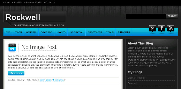 Rockwell Blogger Template Best Magazine Blogger Templates