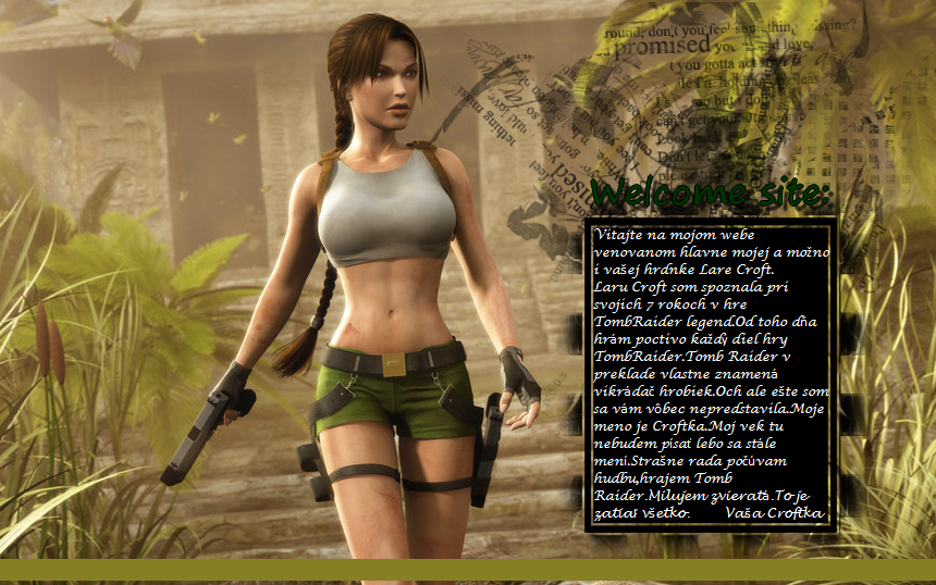 Official SK web of Lara Croft