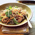 Soba Noodles with Shrimp, Snow Peas, and Carrots