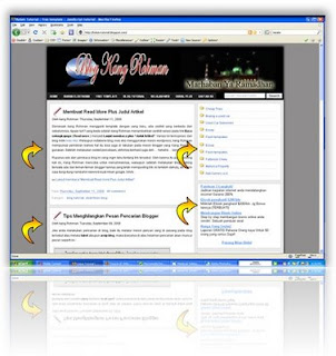 mengatur ukuran template sidebar dengan kotak pemisah