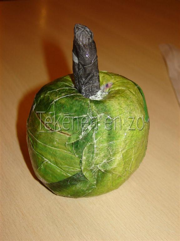 Tekenen en zo Fruit van papier maché