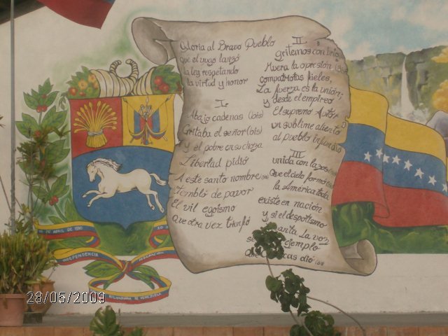 Mural  simbolos patrios