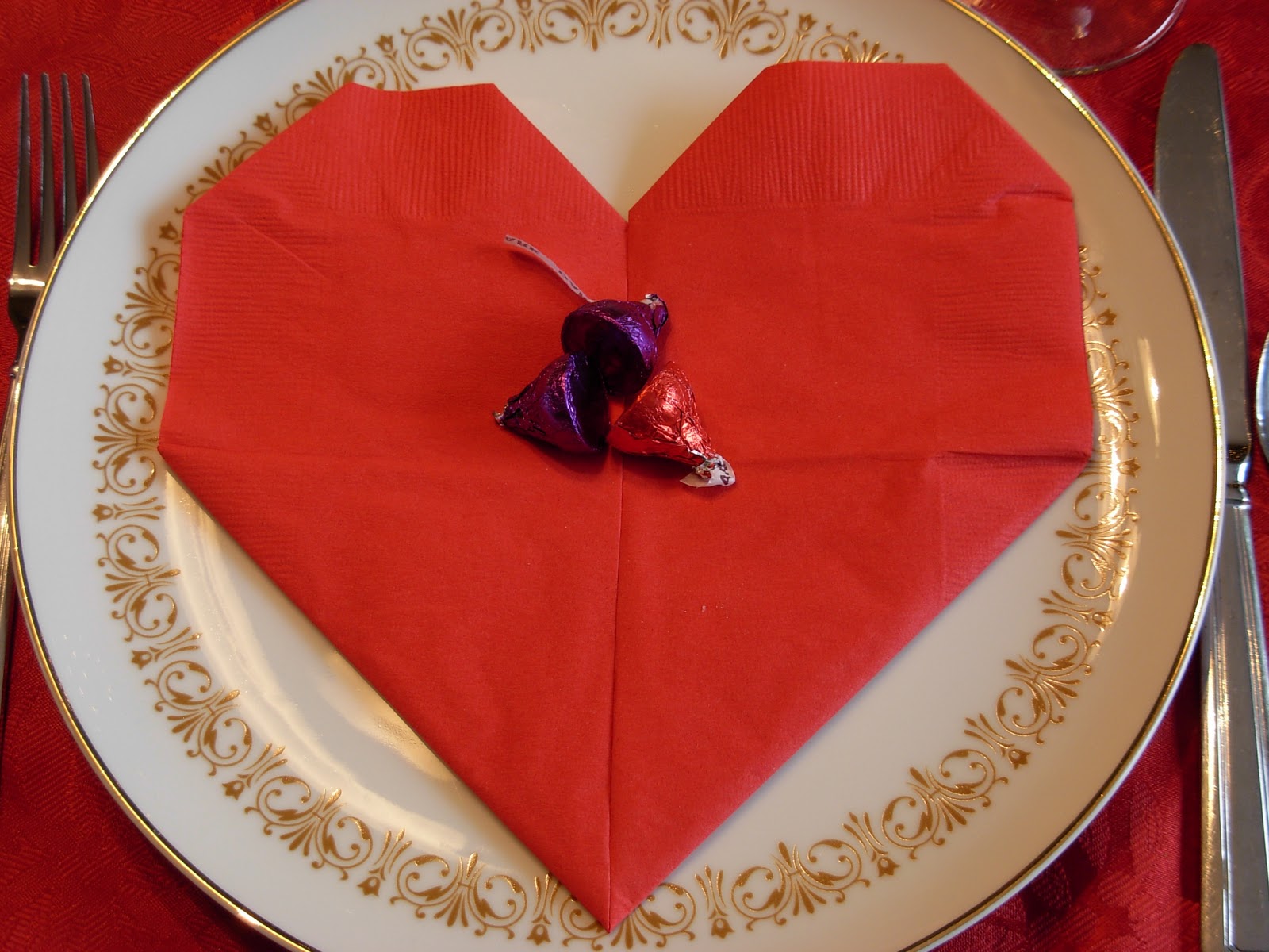 Napkin Folding Heart