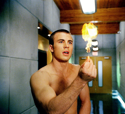 chris evans brother. Her brother Johnny Storm (Chris Evans) becomes The Human Torch can fly and 