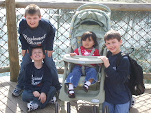 Boys & Izzy at the zoo