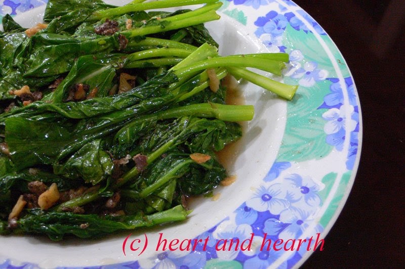 Heart and Hearth Kailan (Chinese Broccoli) Stir Fry