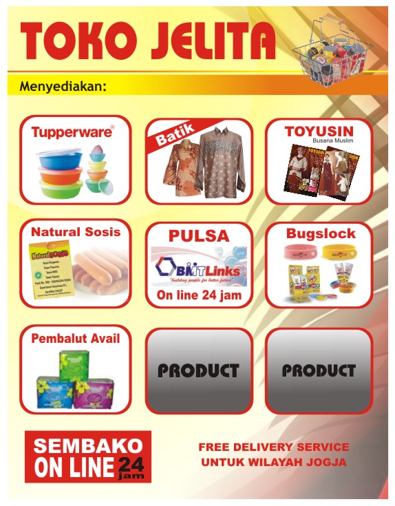 Contoh Desain Brosur Toko Sembako