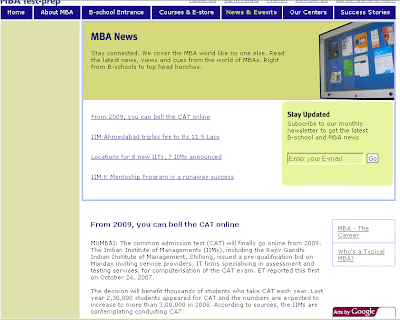 Career Launcher Online CAT article